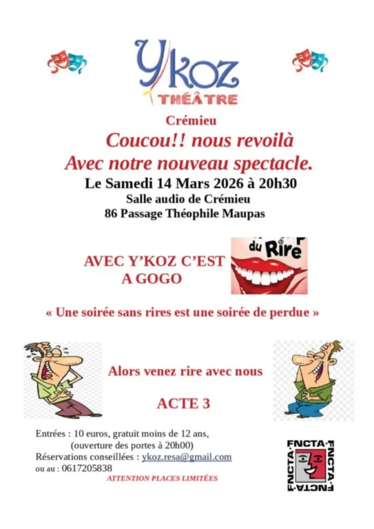 Affiche du 14 mars 2026